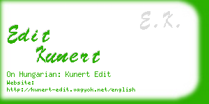 edit kunert business card